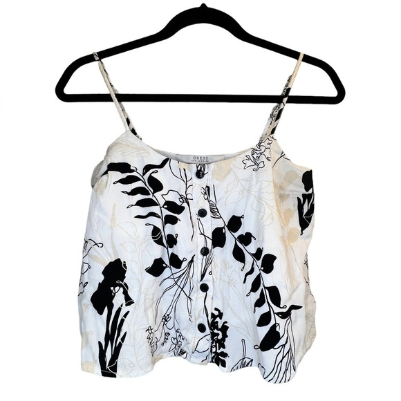 Sale Guess Los Angeles Tank Top Floral Print Size XS - Picture 2 of 10